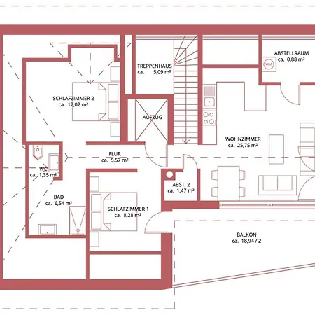 Hello Holidays Residenz - Haus Erde - Penthouse - Sauna - Parkplatz