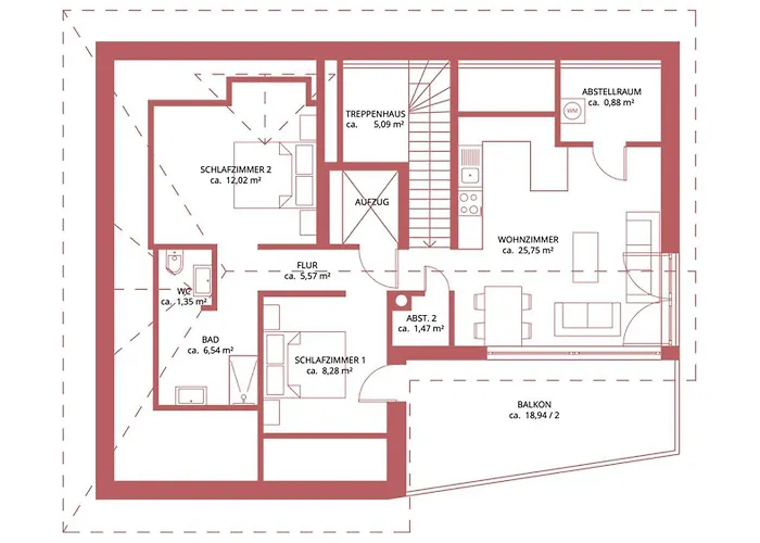 Residenz - Haus Erde - Penthouse - Sauna - Parkplatz Semesterbostad Bad Zwischenahn